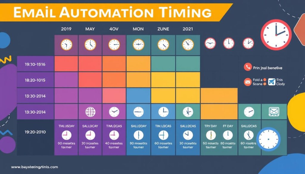 Email automation timing chart