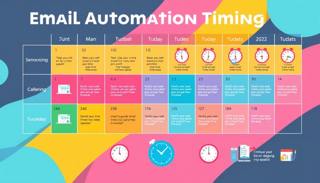 Email automation timing chart