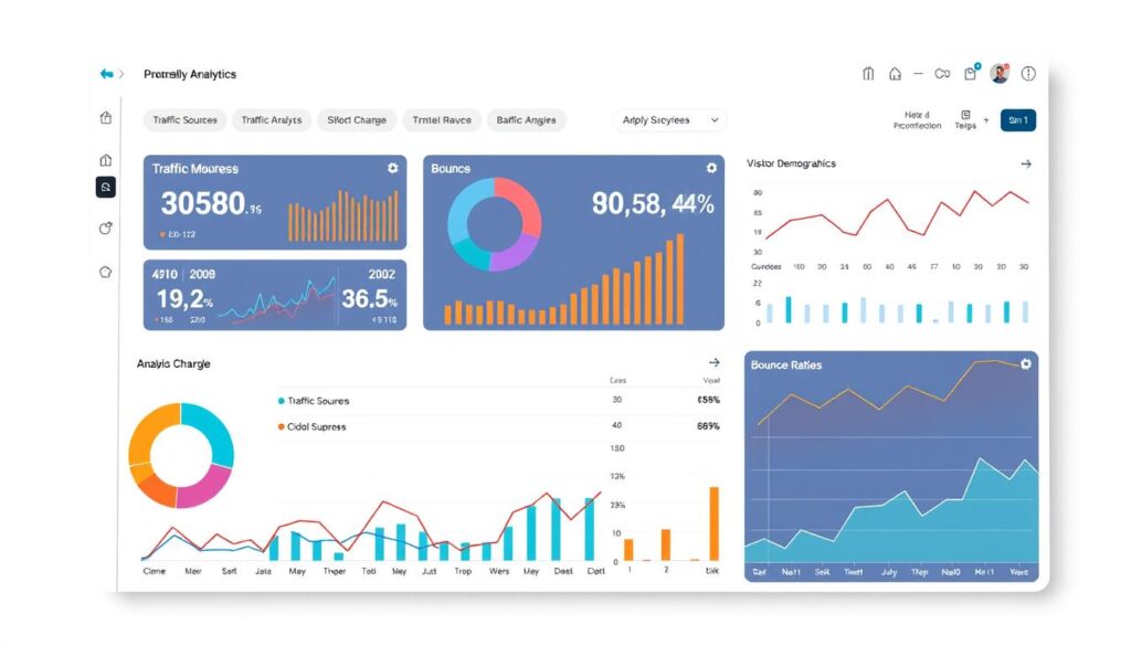 Website analytics dashboard