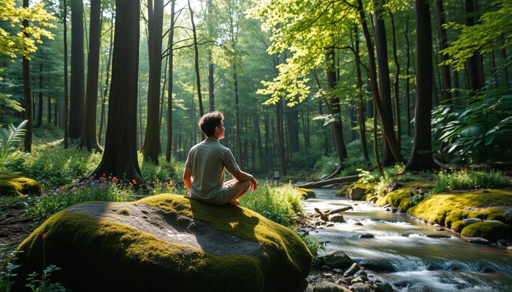 mindful meditation in nature